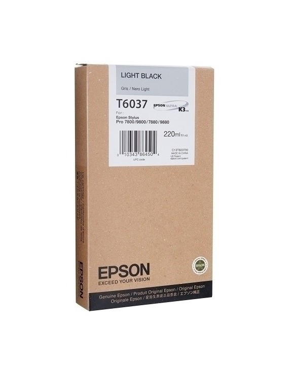 Cart.Ij.Epson T603700 Negro Claro