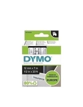 Cinta Rot.Dymo Lm D1 7M 12 Negr.S/Blanco