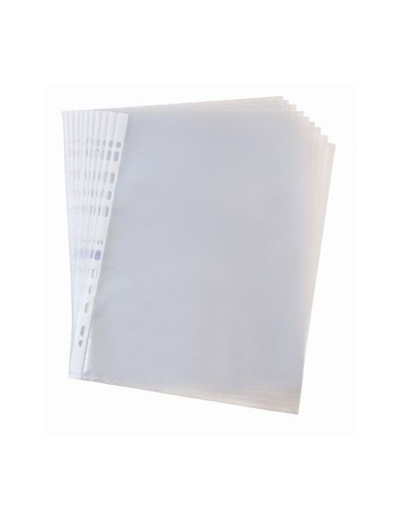  Paquete de 8 fundas de plástico transparente A4 con cremallera  segura para cuadernos escolares, papel, carpeta y más : Productos de Oficina