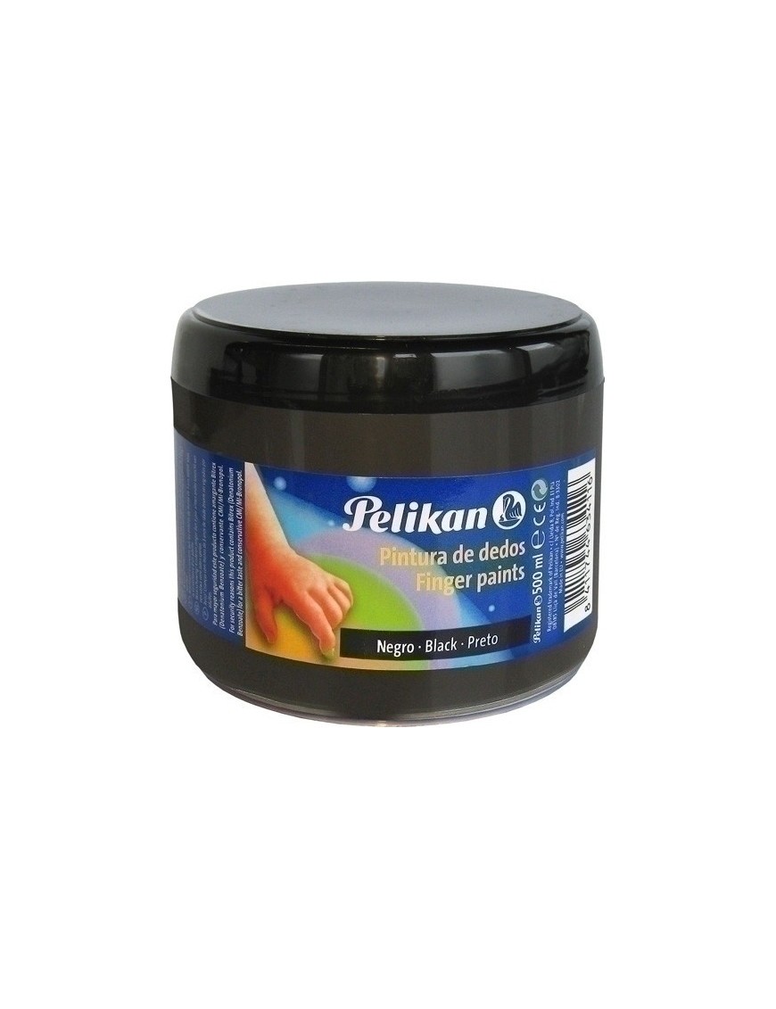 Pintura Dedos Pelikan 500 Ml Negro