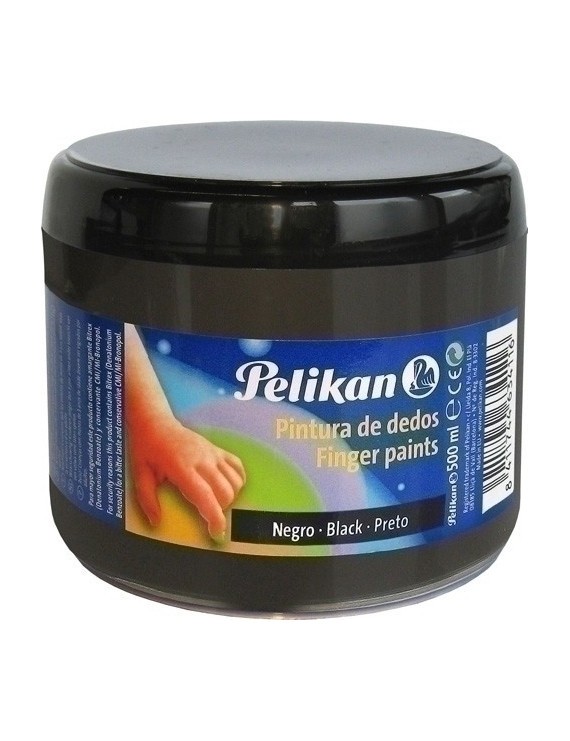 Pintura Dedos Pelikan 500 Ml Negro