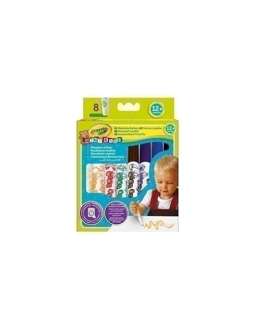 Rotul.Crayola Lavable Mini Kids Caja 8