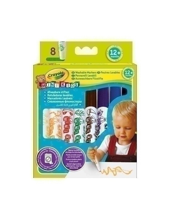 Rotul.Crayola Lavable Mini Kids Caja 8