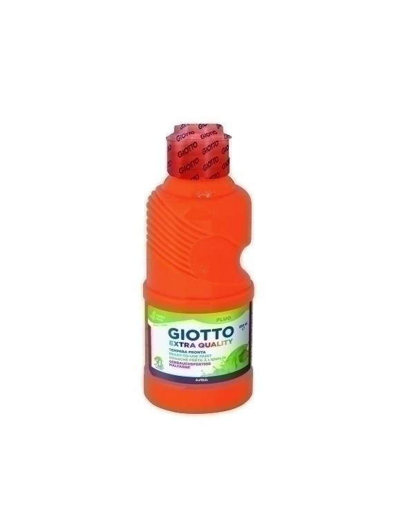 Tempera Giotto Liq.Fluo 250 Ml Naranja