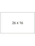 Etiquetas De Precios Apli Adh.Removible 26X16 Mm Blanco Rollo 1.000 Uds. Pack De 6