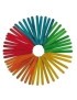 Palillos Planos Colores 11,4Cm. Pack 50