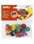 Botones De Madera Apli Colores B/30