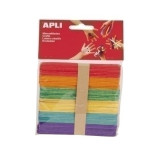 Palillos Planos Madera Color 11,4Cm B/50