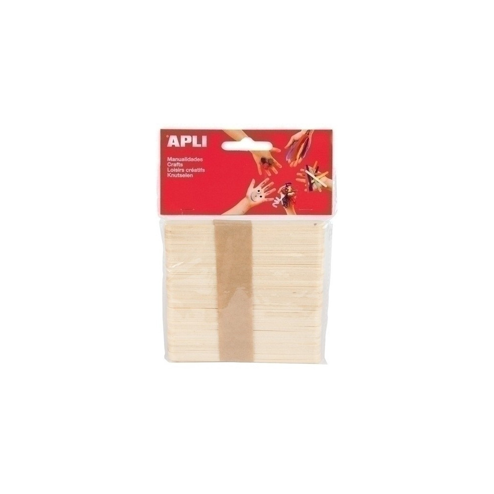 Palillos Planos Madera 11,4Cm. B/50