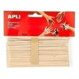 Palillos Planos Madera 15Cm. B/40