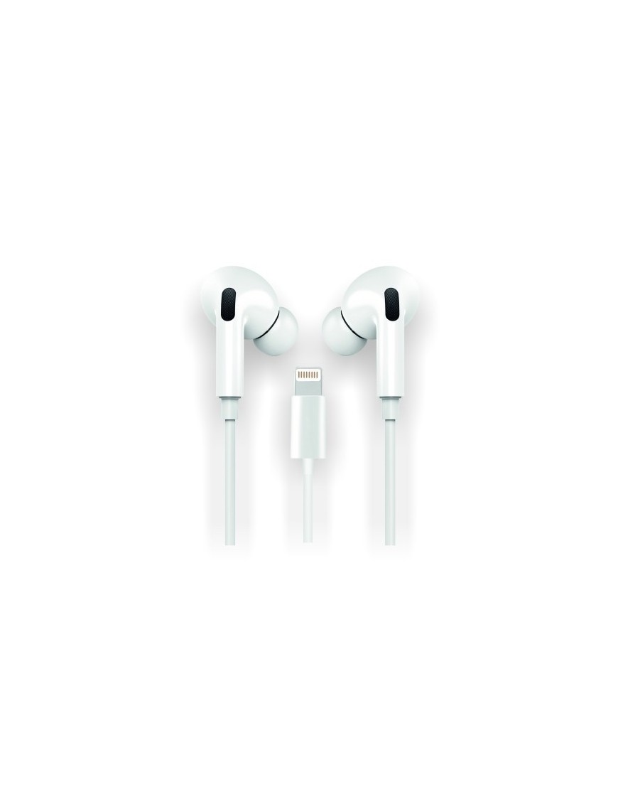 Auriculares Techone Boton Lightning Blan