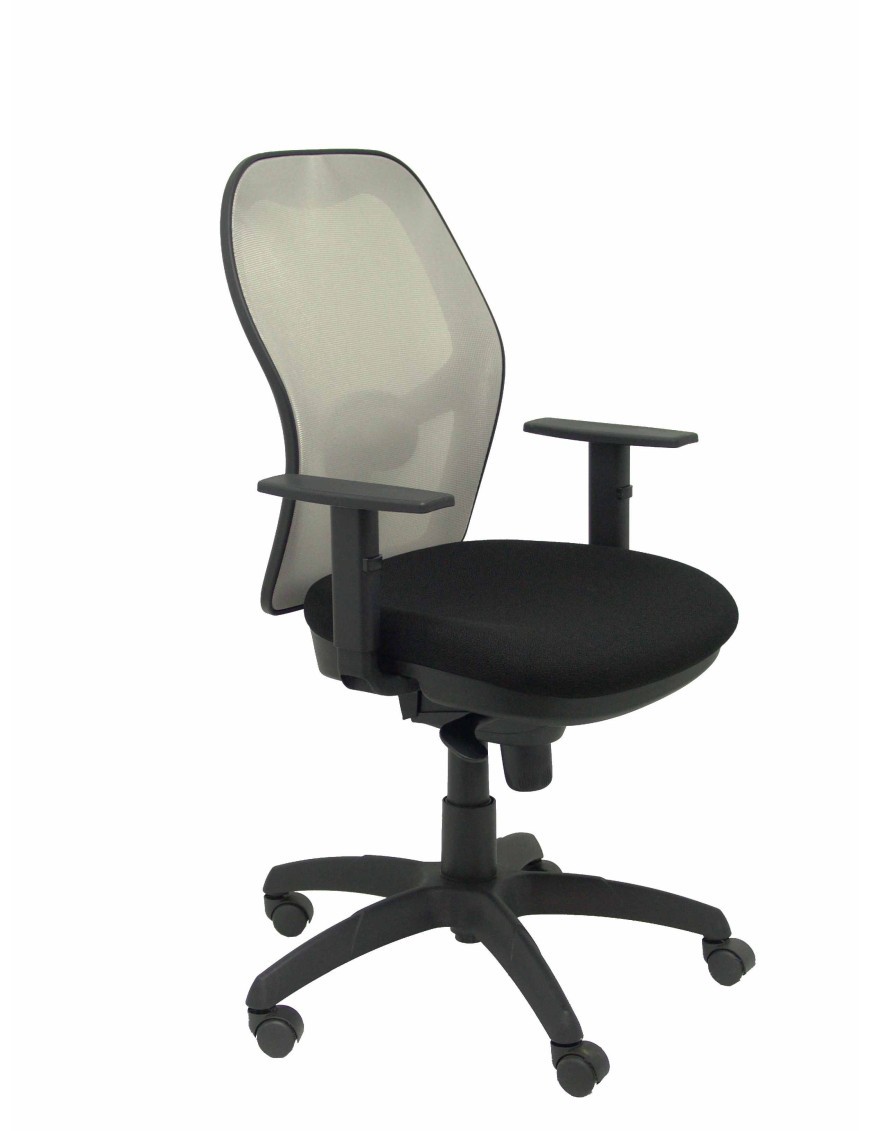 Silla Jorquera malla gris asiento bali negro