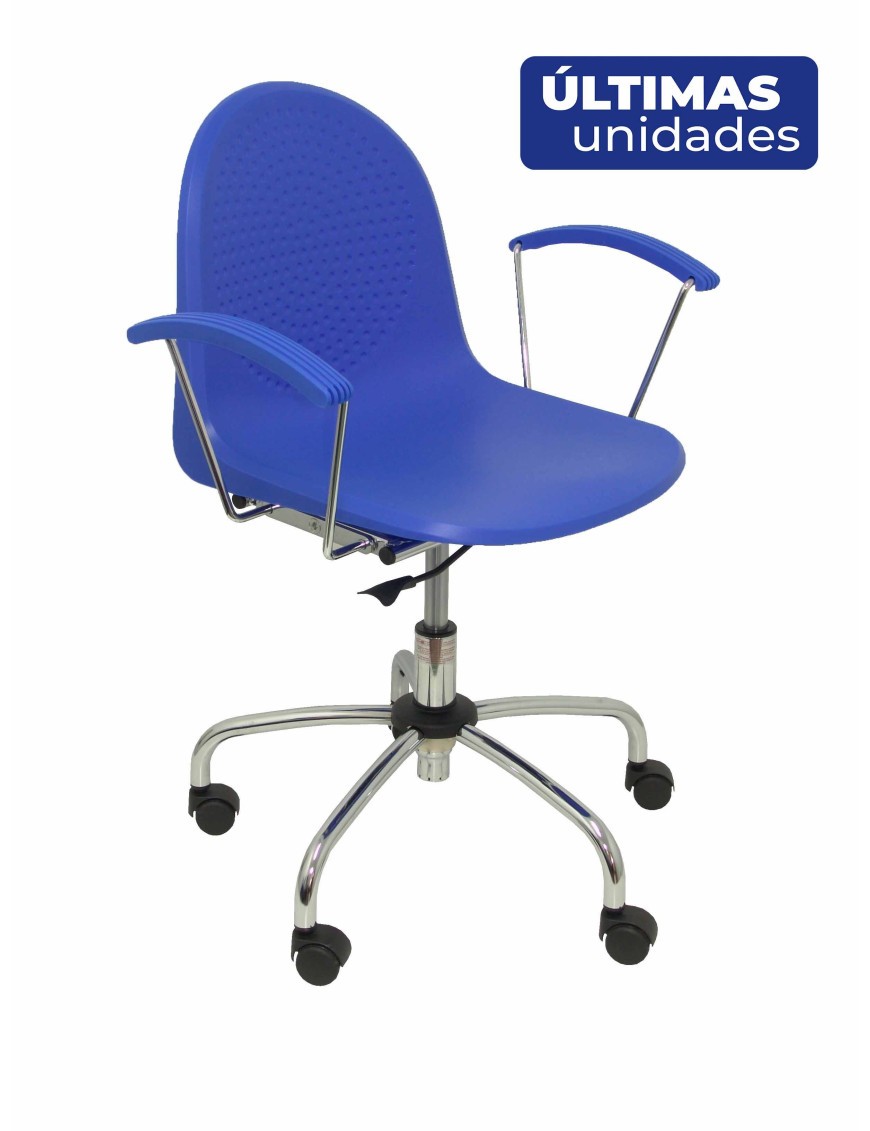 Silla Ves giratoria color azul