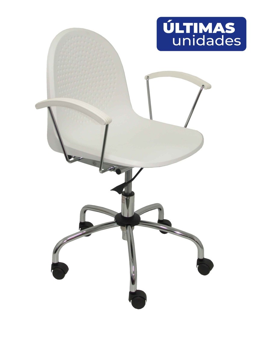 Silla  Ves giratoria color blanco