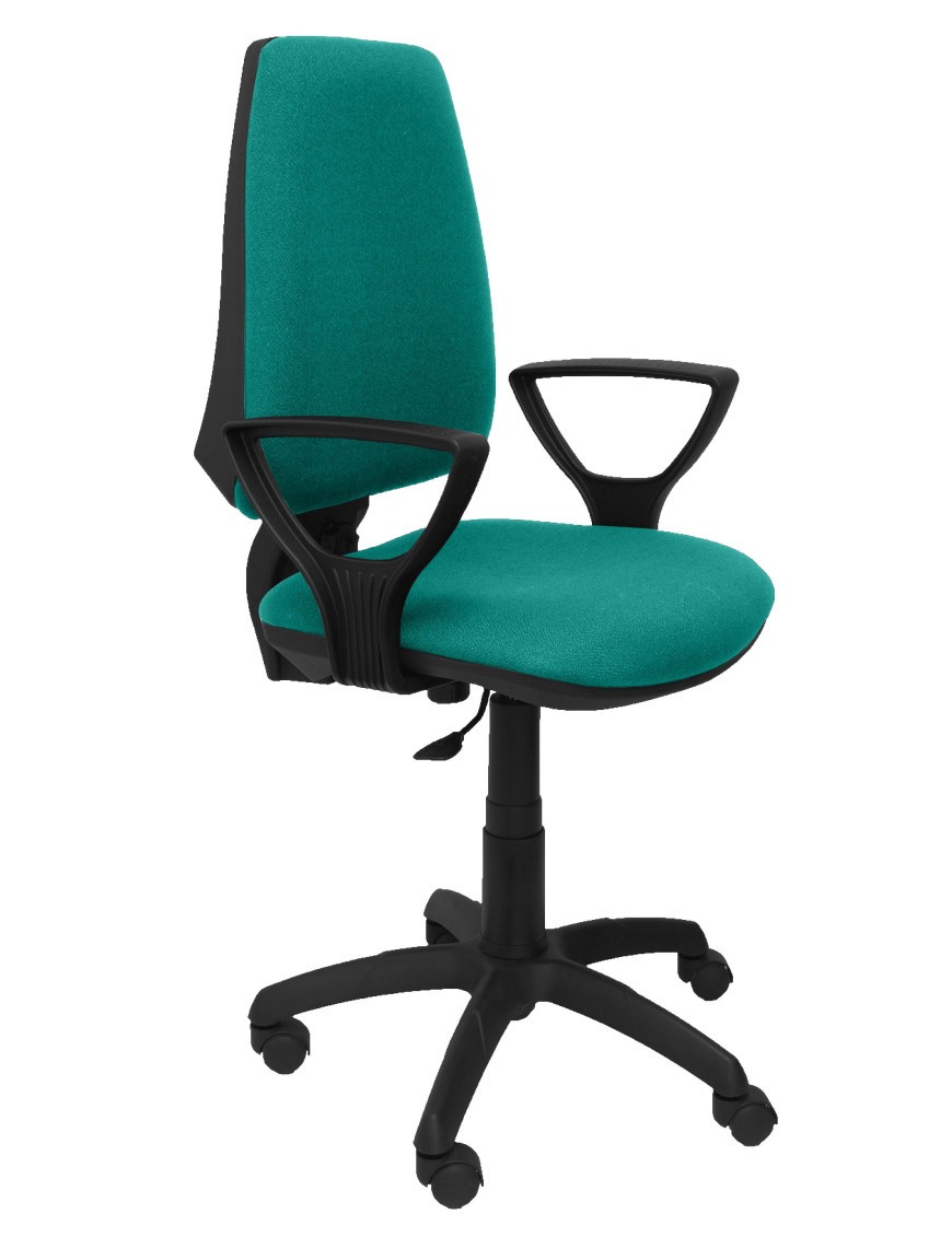 Silla Elche CP bali turquesa brazos fijos