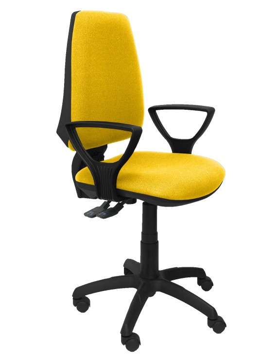 Silla Elche S bali amarillo brazos fijos