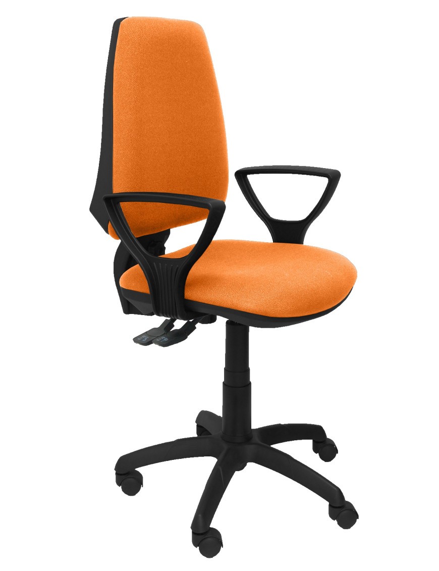 Silla Elche S bali naranja brazos fijos