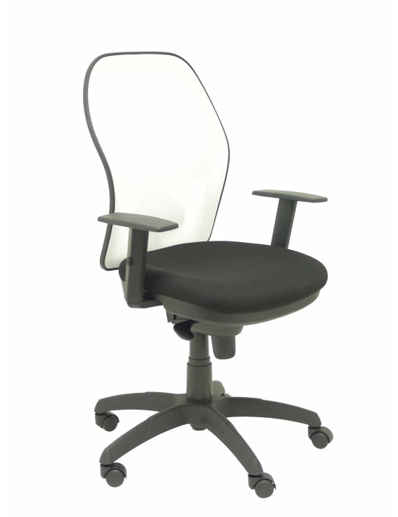 Silla Jorquera malla blanca asiento bali negro