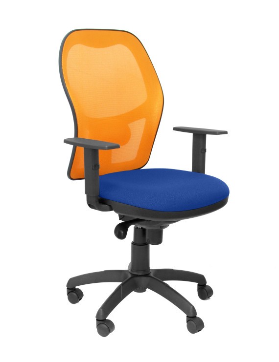 Silla Jorquera malla naranja asiento bali azul