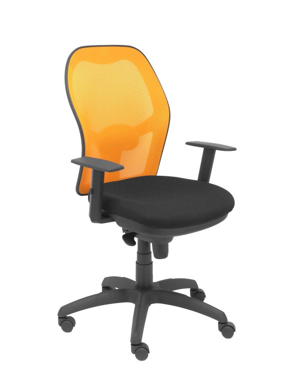 Silla Jorquera malla naranja asiento bali negro