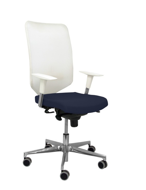 Silla Ossa blanca bali azul marino