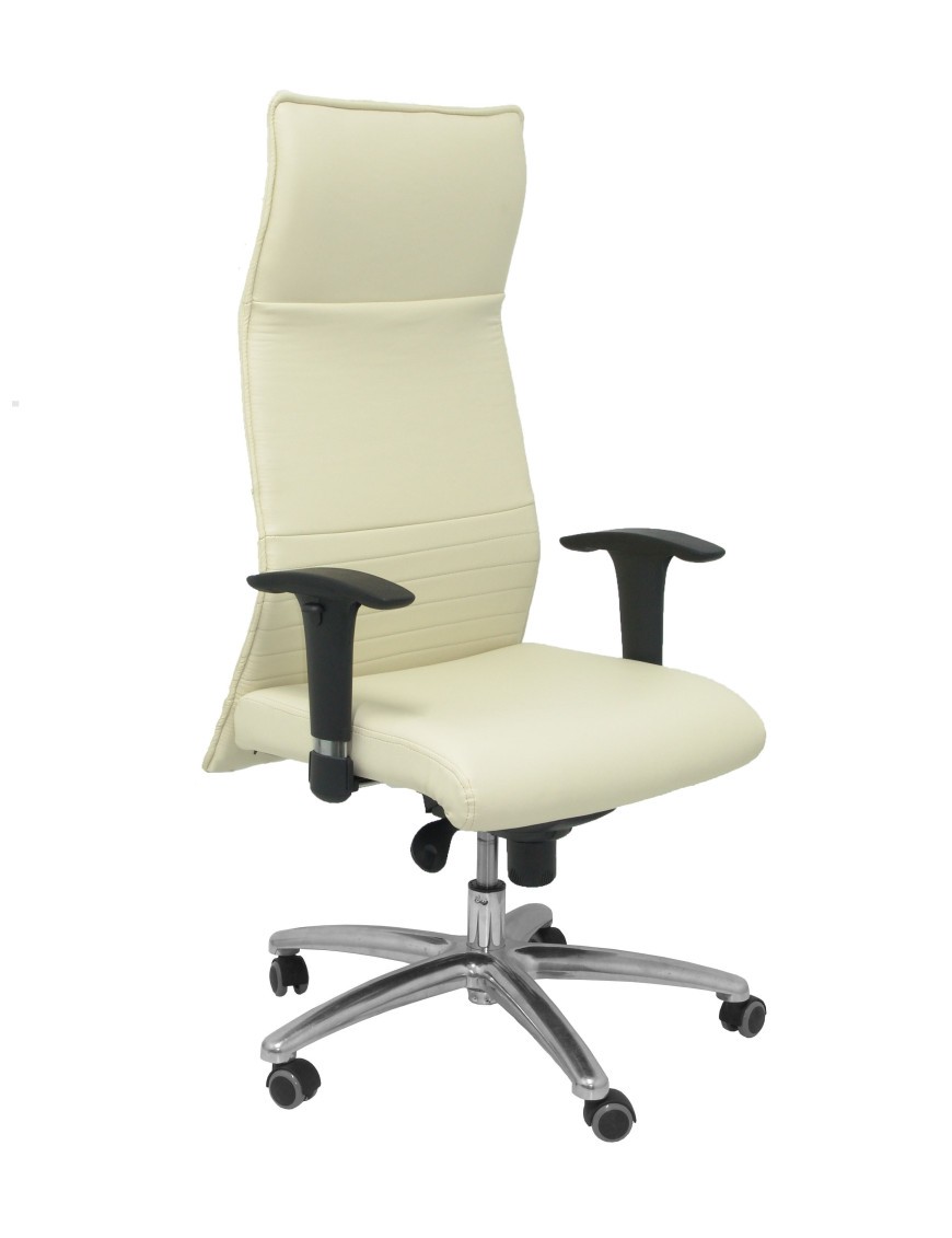 Sillón Albacete XL similpiel crema hasta 160kg