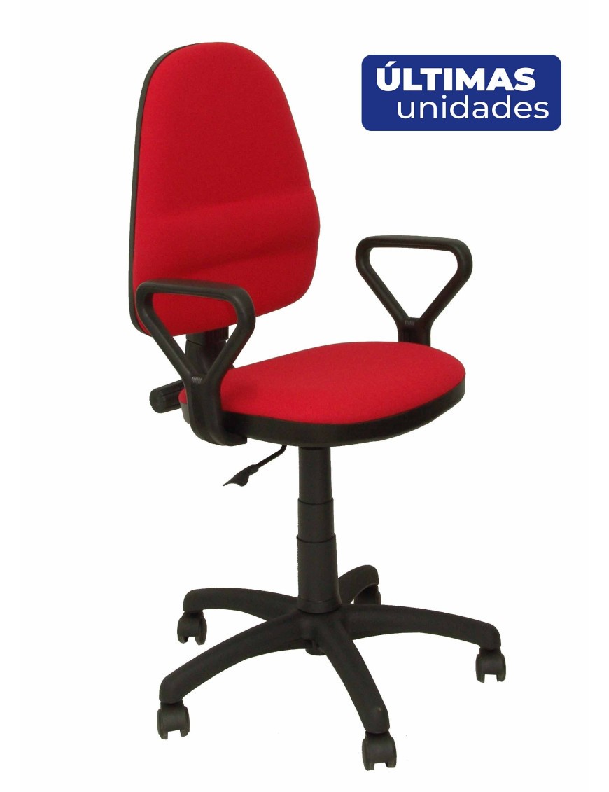 Silla Herrera aran rojo con brazos fijos