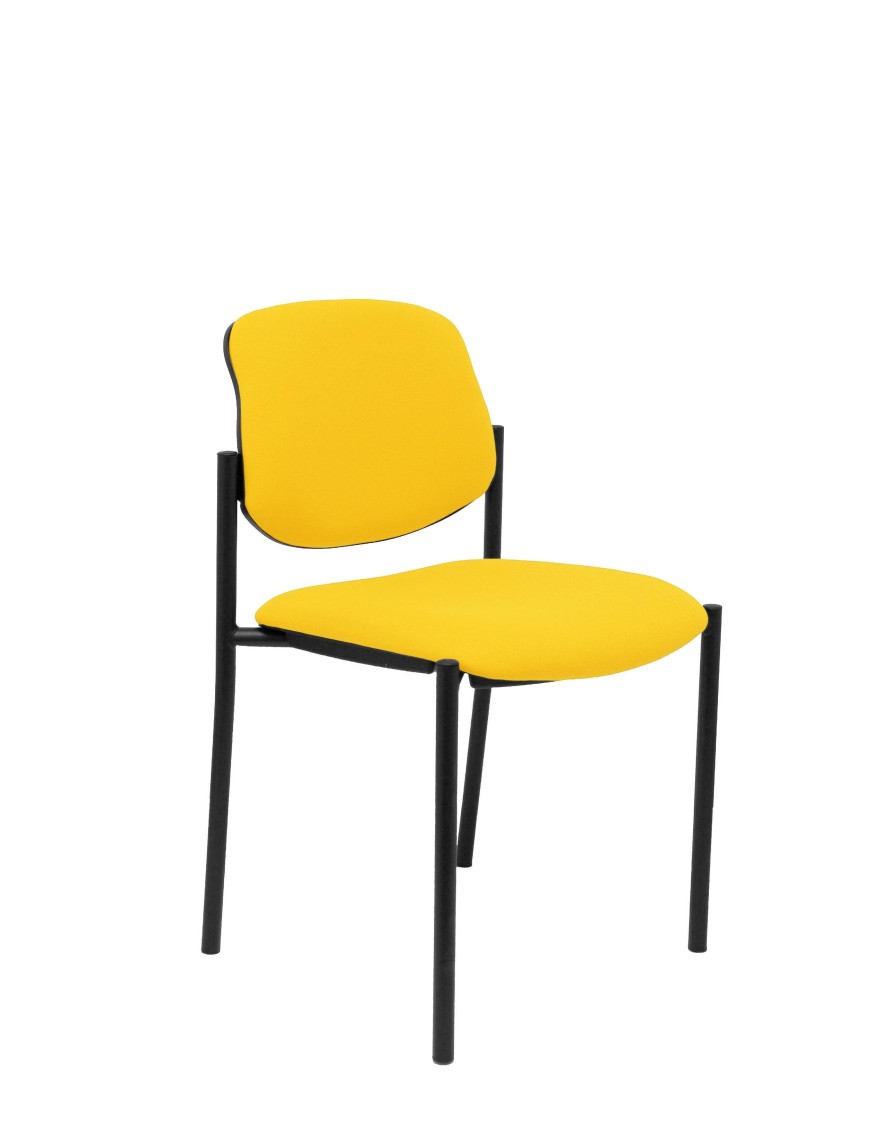 Silla fija Styl bali amarillo chasis negro