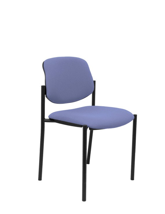 Silla fija Styl bali azul claro chasis negro