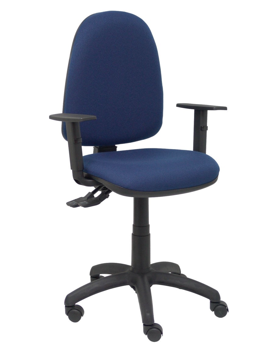 Silla Tribaldos azul marino con brazos regulables