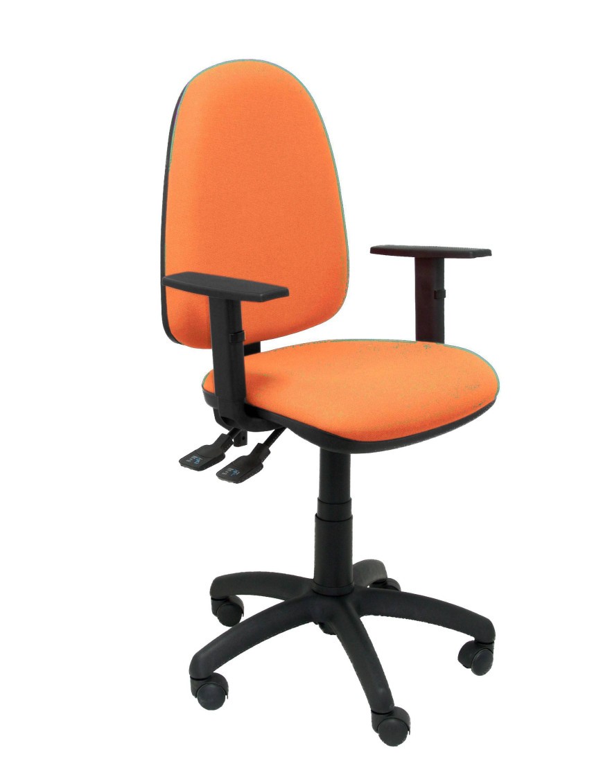 Silla Tribaldos naranja con brazos regulables