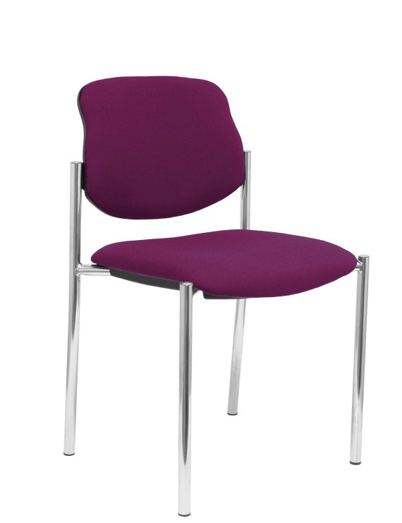 Silla fija Styl bali morado chasis cromo