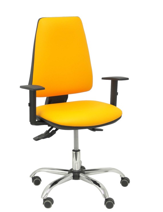 Silla Elche S 24 horas similpiel naranja