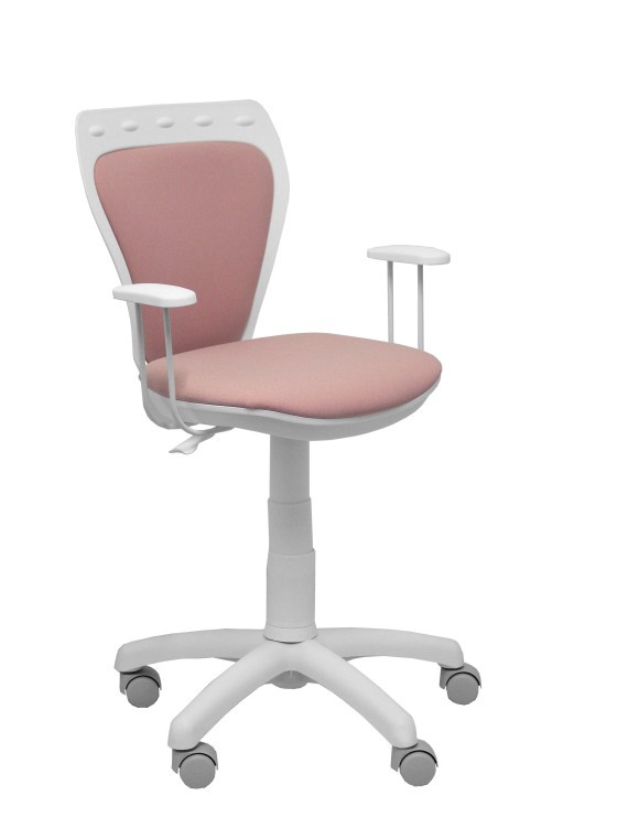 Silla juvenil Ministyle blanca era rosa