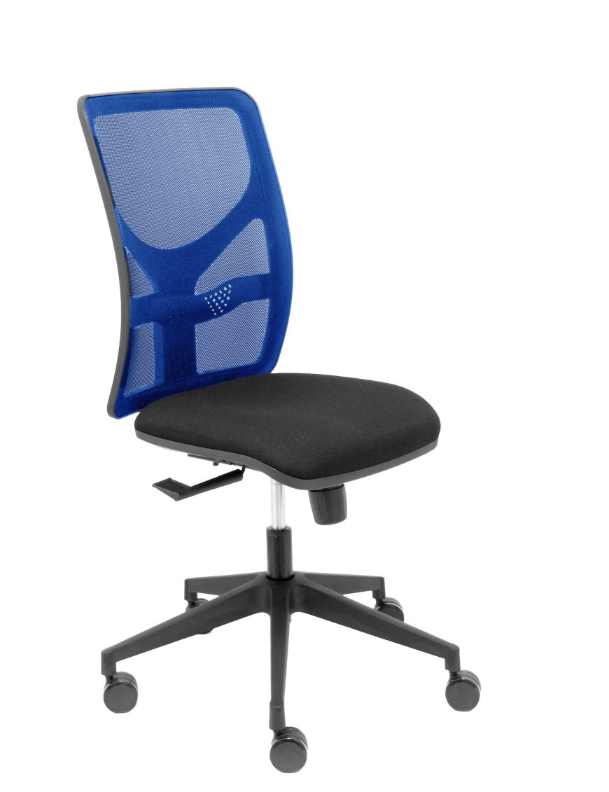 Silla Motilla malla azul asiento bali negro