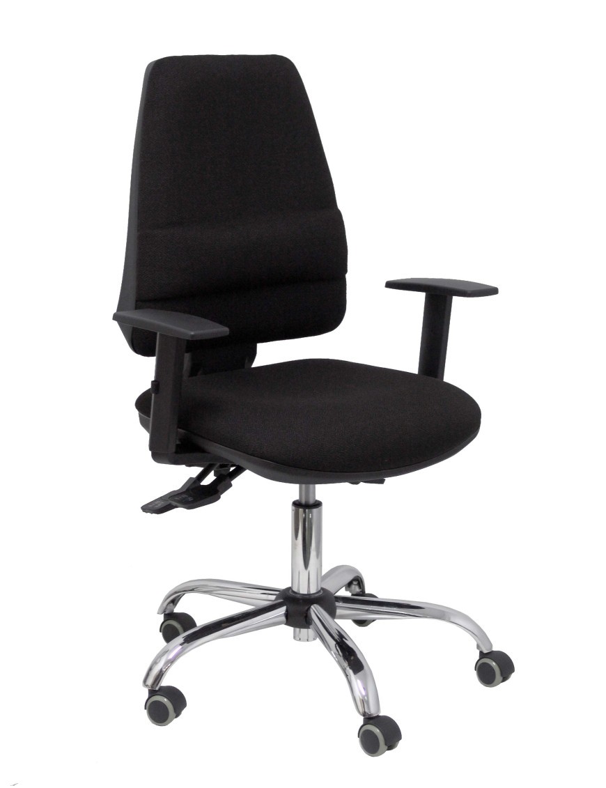 Silla Elche S 24 horas bali negro con refuerzo lumbar