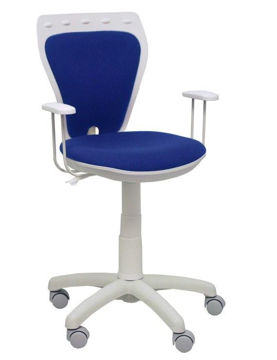 Silla juvenil Ministyle blanca bali azul