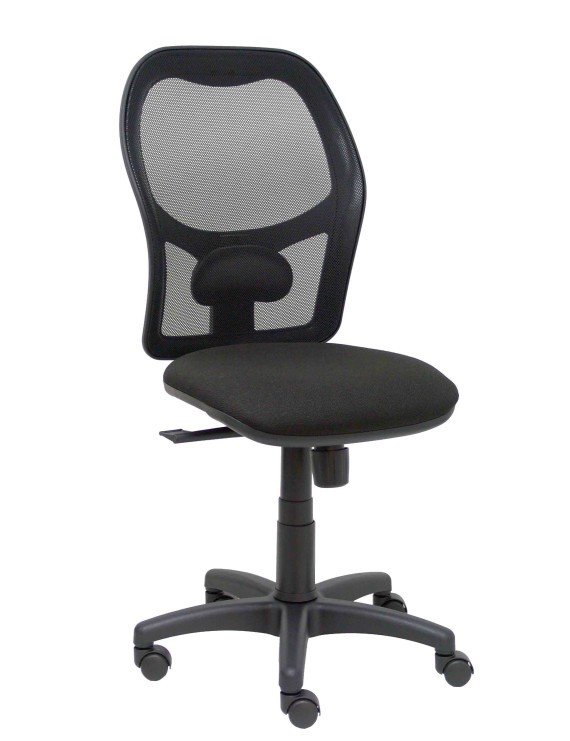 Silla Alocén malla negra asiento bali negro