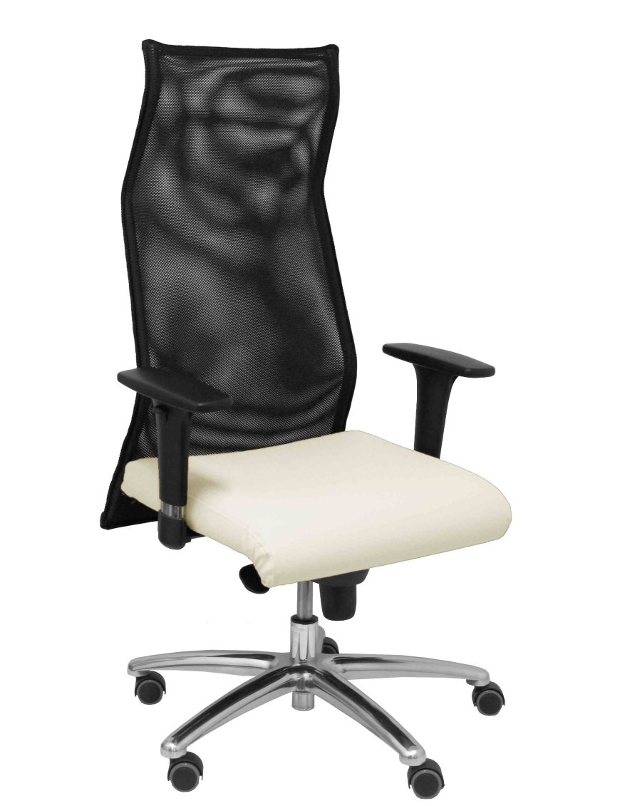 Sillon Sahuco similpiel crema