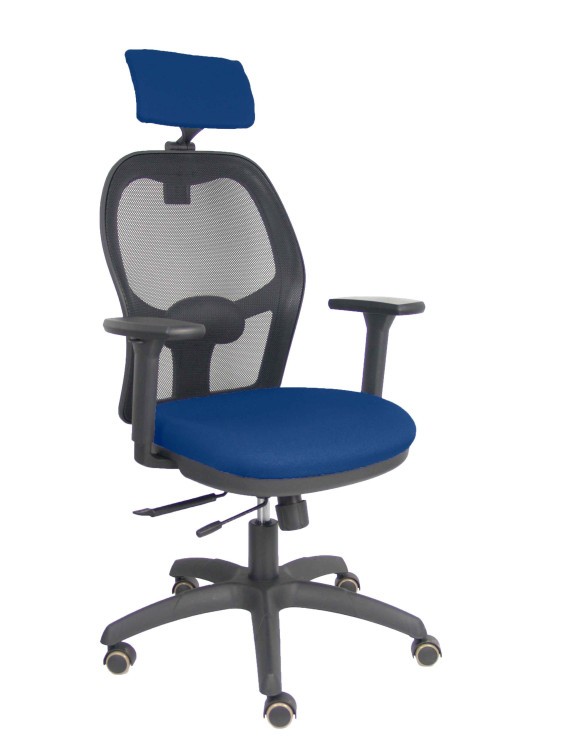 Silla Jorquera traslack malla negra asiento bali marino brazos 3D cabecero regulable