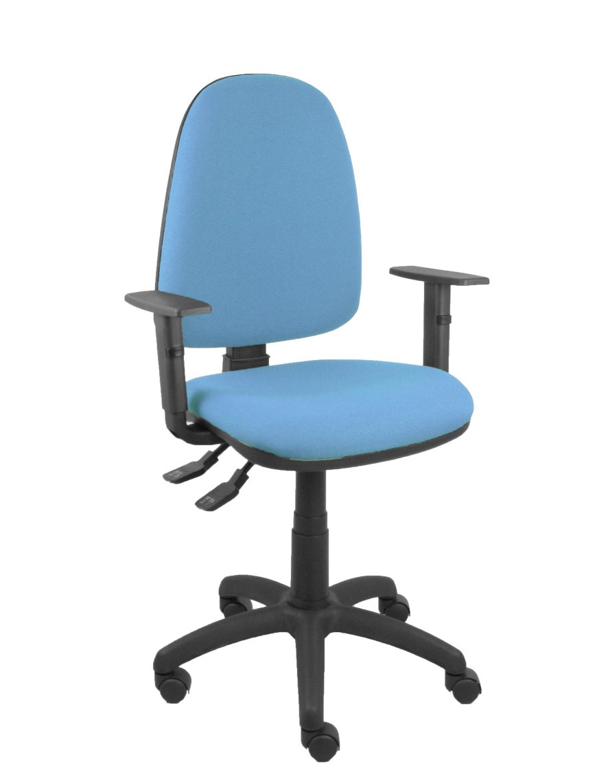 Silla Ayna S bali azul cielo con brazos regulables