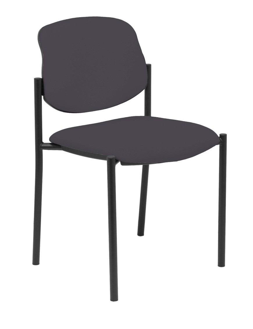 Silla fija Styl bali gris oscuro chasis negro