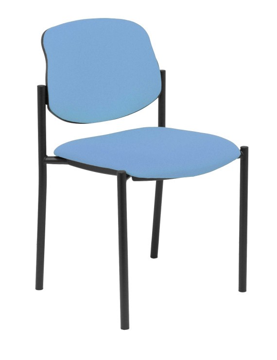 Silla fija Styl bali azul cielo chasis negro