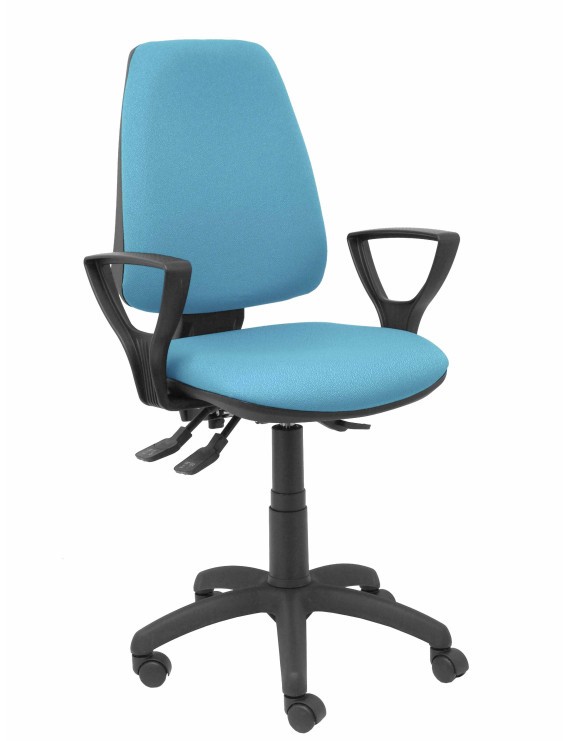 Silla Elche S bali azul cielo brazos fijos