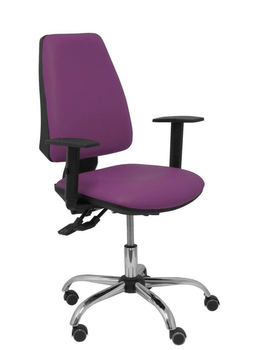 Silla Elche S 24 horas similpiel morado