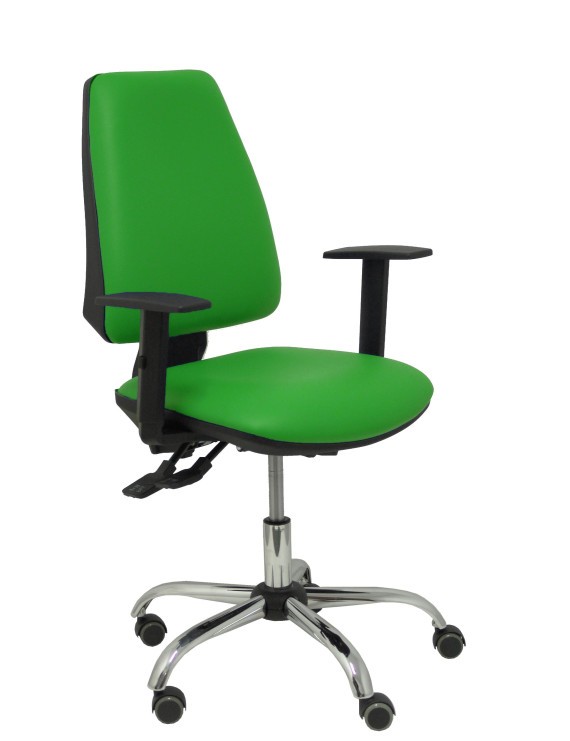 Silla Elche S 24 horas similpiel verde