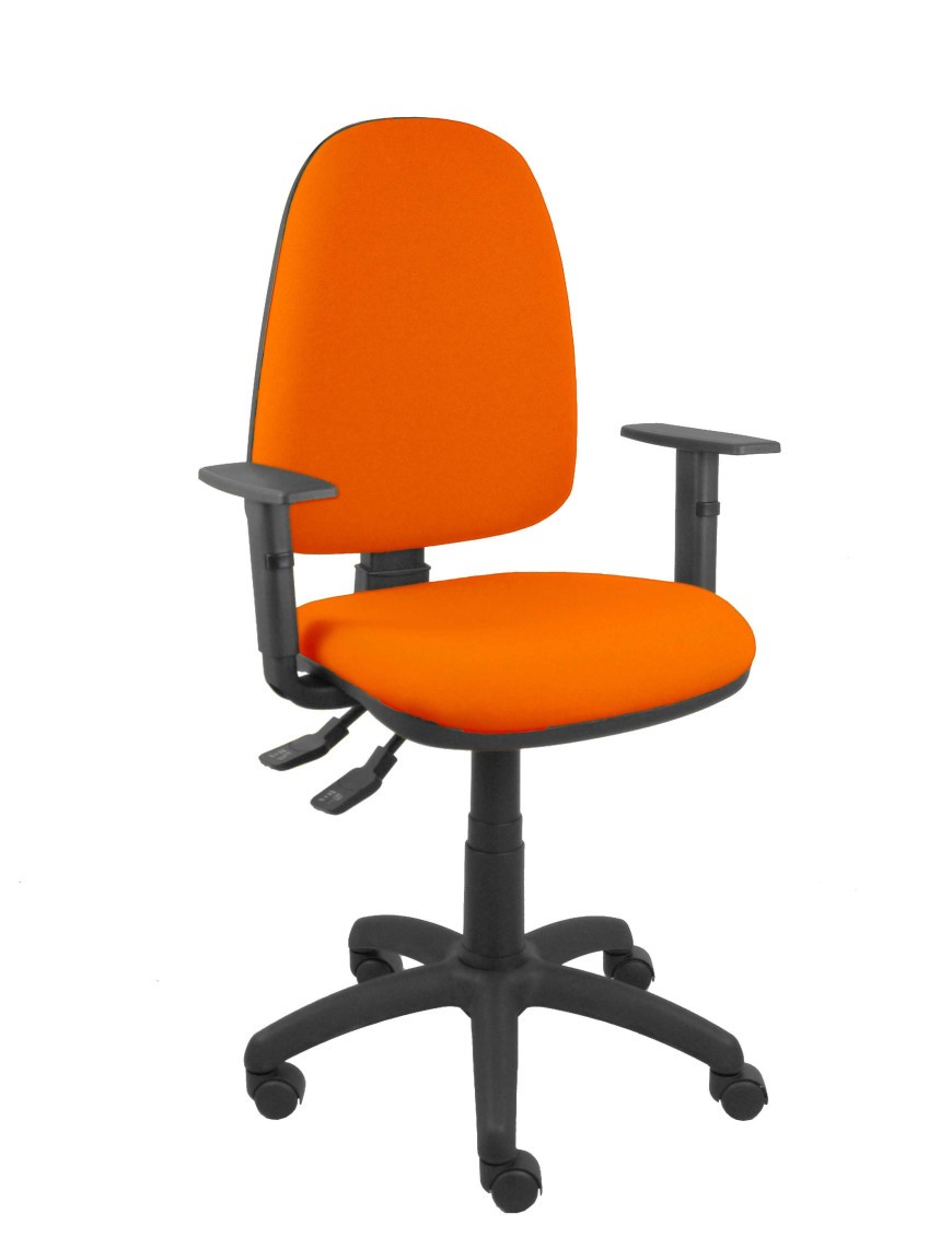 Silla Ayna S bali naranja oscuro con brazos regulables