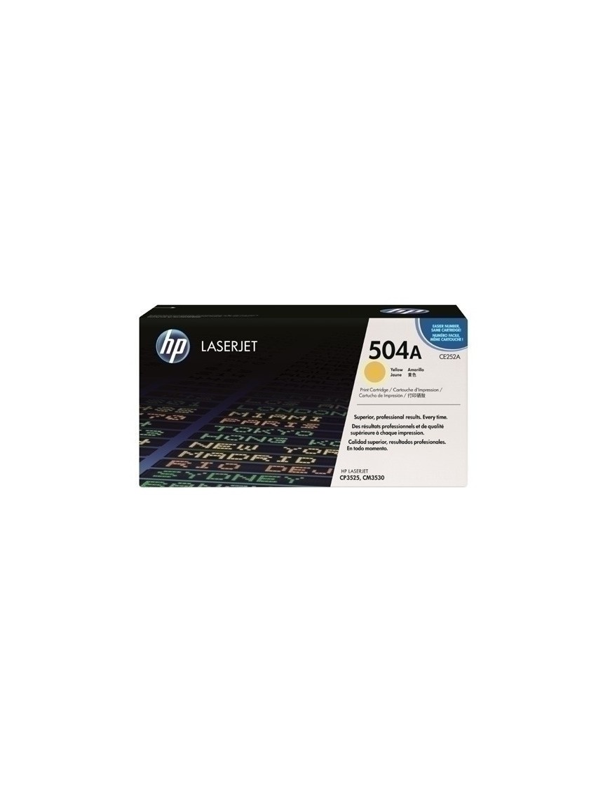 Toner Hp Ce252A Nº504A Lj Cp3525  Amaril Envio Gatis en 24H