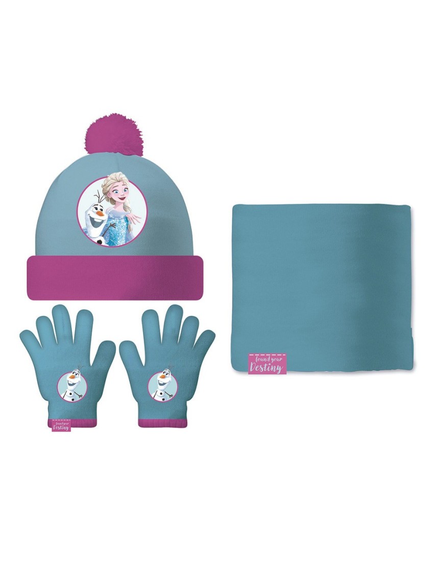 SET GORRO/BUFF/GUANTES INFANTIL 48/51 FROZEN II "MEMORIES"