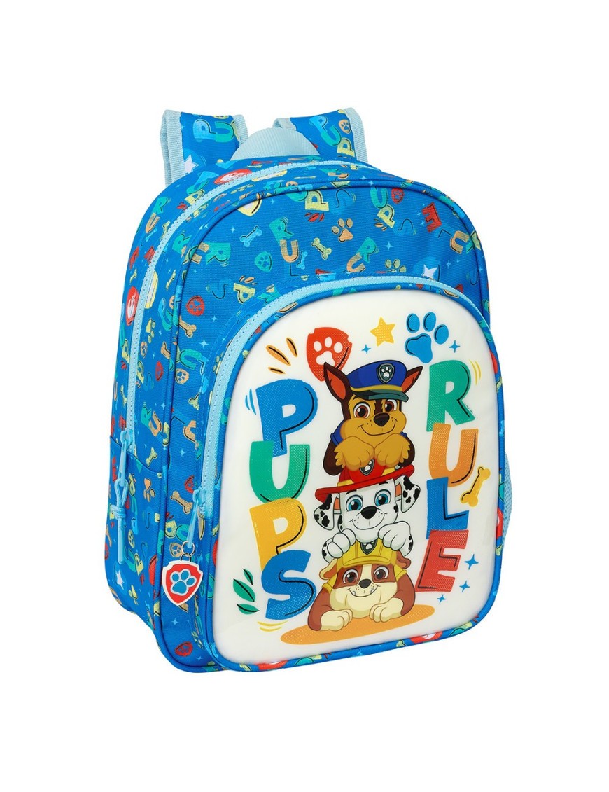 MOCHILA INFANTIL ADAPT.CARRO PAW PATROL "PUPS RULE"